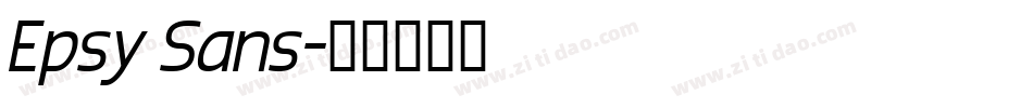 Epsy Sans字体转换